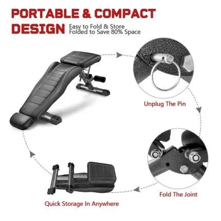 Xdumbbell Factory Cheap Wholesale Price Alloy Steel 300Kgs 661 Lbs Weight Capacity Adjustable Dumbbell Assist Bench - Image 3