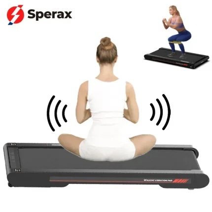 Portable Folding Flat Vibrating Walking Treadmill Home Use ABS Electric Drive LED Screen Easy-to-Use Cardio Exercise Machine - Image 3