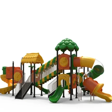 New Children's Playground Metal Outdoor Amusement Equipment Kids Theme Park Combination Plastic Slide - Image 5