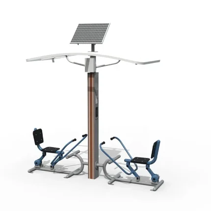 Smart Galvanized Steel Solar Photovoltaic Power Generation System Durable Outdoor Fitness Equipment