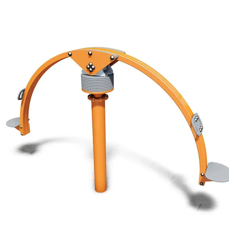 H4e604a6bd19a409da559e73d7f10e33ce.webp Customized Galvanized Steel Outdoor Amusement Equipment Two-Person Cartoon Seesaw - Image 1