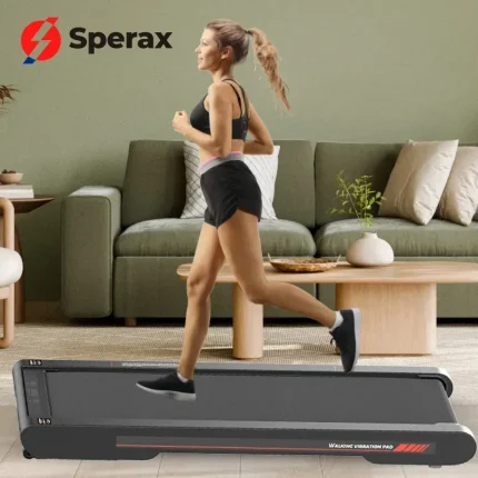 SPERAX P2 Portable ABS Vibration Walking Pad Electric Motorized Treadmill for Home Exercise LED Screen Without Heart Rate Test