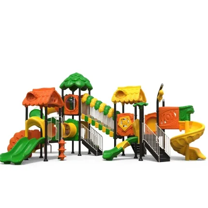 New Children's Playground Metal Outdoor Amusement Equipment Kids Theme Park Combination Plastic Slide - Image 4