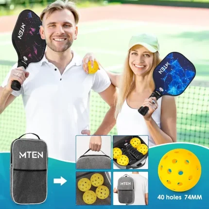 China Manufactured T700 USAPA Approved Pickleball Paddle Hot Selling Friction Carbon Surface Thermoformed Made of Carbon Fiber - Image 6