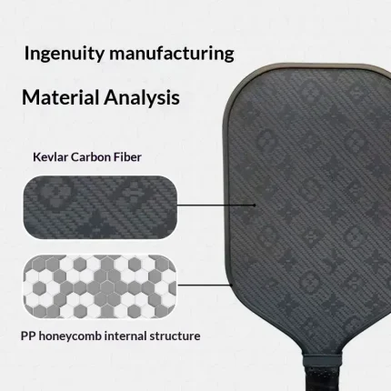 For Racket Model 004 Carbon Fiber Frosted Three-Dimensional Grain Aromatic Carbon Hybrid for Outdoor Sports - Image 4