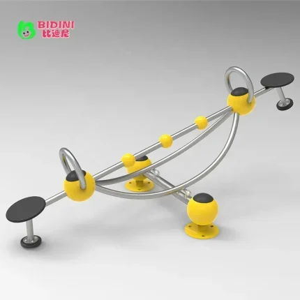 Customized Galvanized Steel Outdoor Amusement Equipment Two-Person Cartoon Seesaw - Image 5