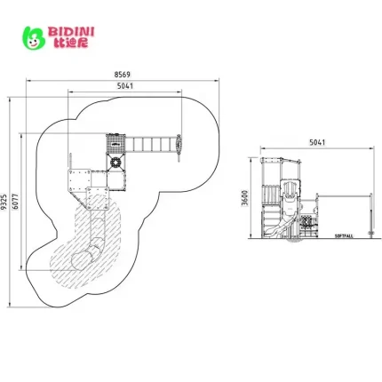 New Children's Playground Metal Outdoor Amusement Equipment Kids Theme Park Combination Plastic Slide - Image 4