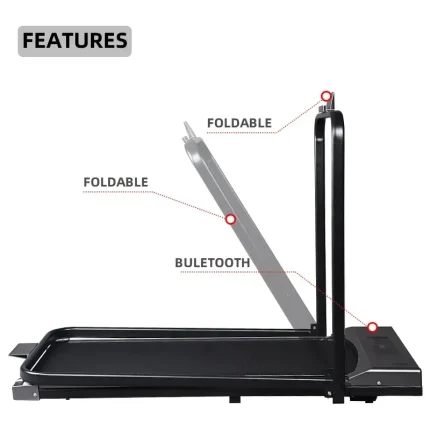 Electric Incline Under Desk Walking Pad Treadmill Treadmill Running Foldable Electric Treadmills for Home Fitness Equipment - Image 6