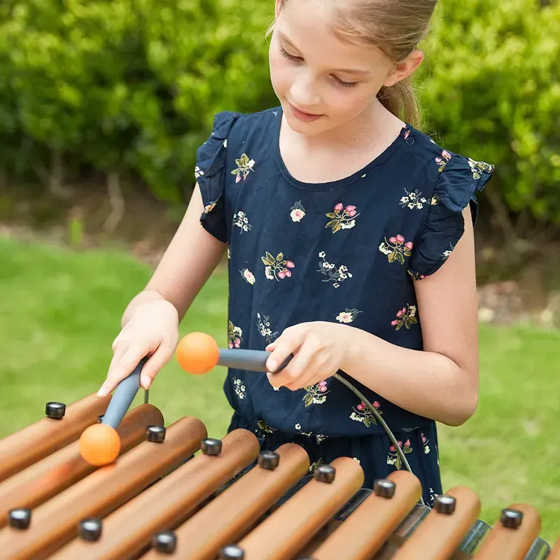 Hb4ed86e395ec4c14bd26083ae4fcb43dy.webp Hot Selling Children's Outdoor Steel Fun Drums Hand Clapping Music Instruments for Amusement Equipment - Image 1