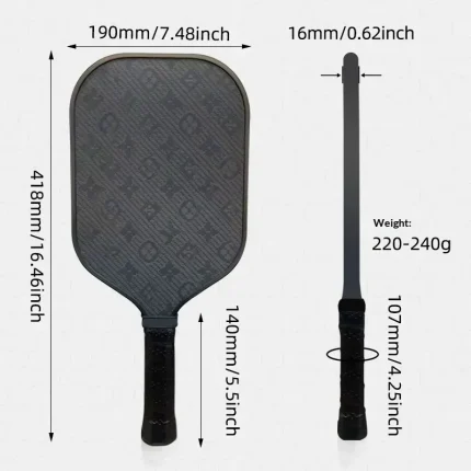 For Racket Model 004 Carbon Fiber Frosted Three-Dimensional Grain Aromatic Carbon Hybrid for Outdoor Sports - Image 3