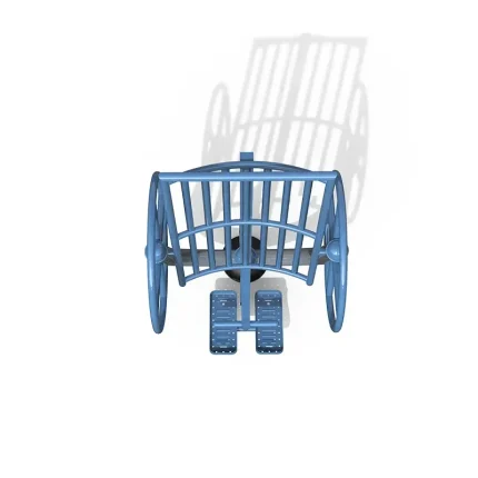 Galvanized Steel Outdoor Fitness Equipment Adults Theme Parks Outdoor Exercise Gear - Image 6