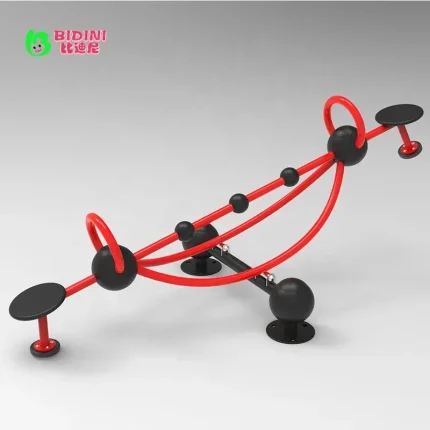 Customized Galvanized Steel Outdoor Amusement Equipment Two-Person Cartoon Seesaw - Image 4